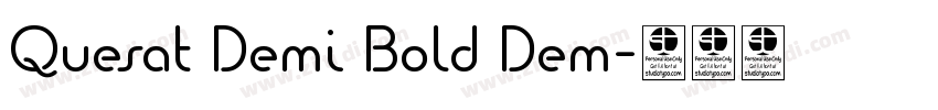 Quesat Demi Bold Dem字体转换